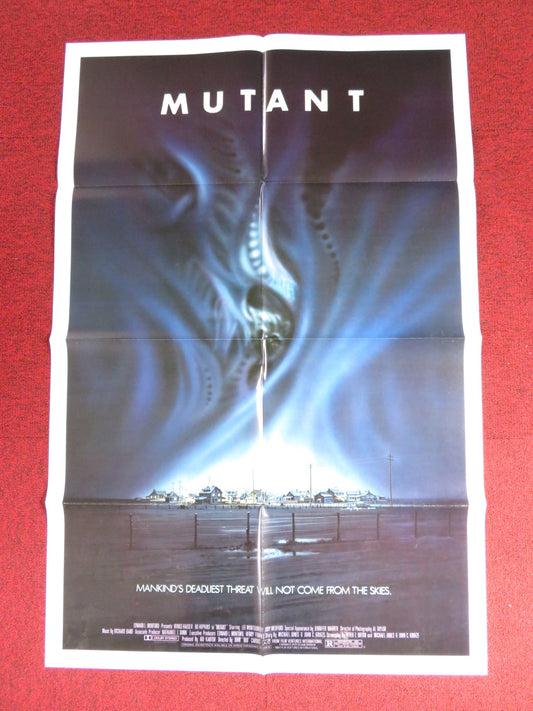 MUTANT FOLDED US ONE SHEET POSTER LEE MONTGOMERY JODY MEDFORD 1984