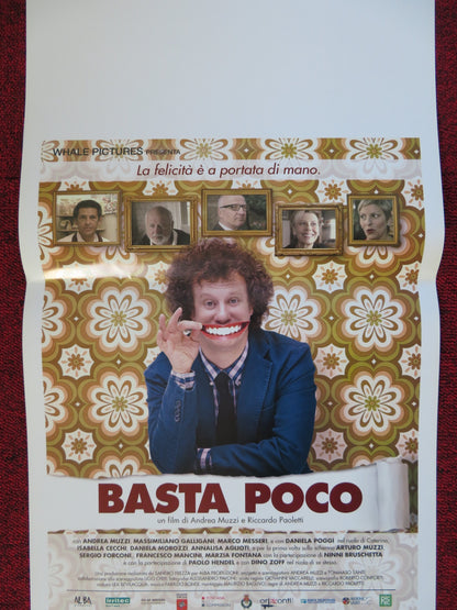 BASTA POCO ITALIAN LOCANDINA (26.5"x12.5") POSTER ANDRE MUZZI  2015