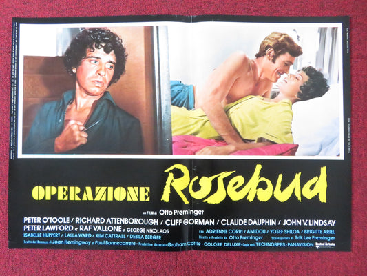 ROSEBUD - B ITALIAN FOTOBUSTA POSTER PETER O'TOOLE RICHARD ATTENBOROUGH 1975