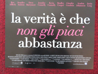 HE'S JUST NOT THAT INTO YOU ITALIAN LOCANDINA POSTER BEN AFFLECK 2009