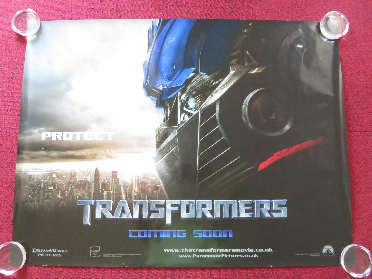 TRANSFORMERS UK QUAD (30"x 40") ROLLED POSTER SHIA LABEOUF MEGAN FOX 2007