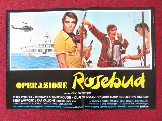 ROSEBUD - C ITALIAN FOTOBUSTA POSTER PETER O'TOOLE RICHARD ATTENBOROUGH 1975