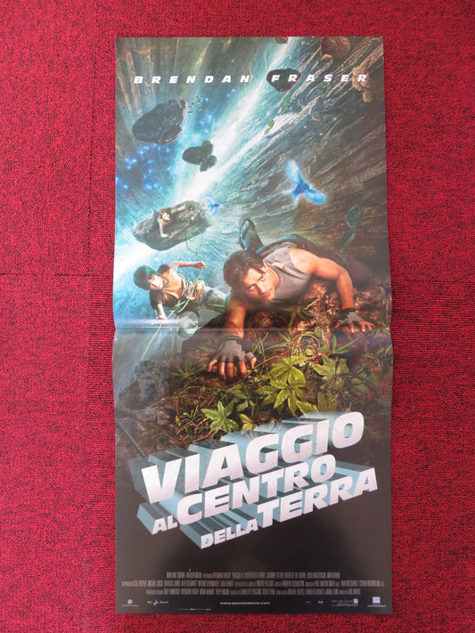 JOURNEY TO THE CENTER OF THE EARTH ITALIAN LOCANDINA POSTER BRENDAN FRASER 2008