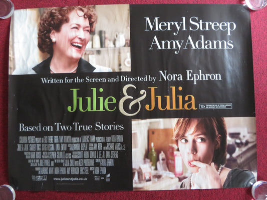 JULIE & JULIA UK QUAD (30"x 40") ROLLED POSTER MERYL STREEP AMY ADAMS 2009