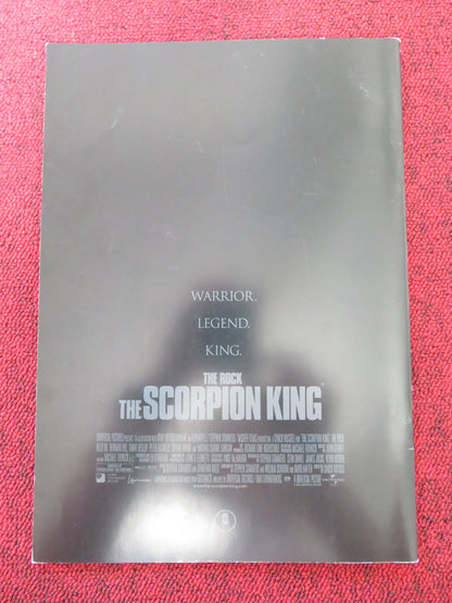 THE SCORPION KING JAPANESE BROCHURE / PRESS BOOK DWAYNE JOHNSON 2002