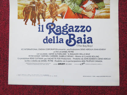 THE BAY BOY ITALIAN LOCANDINA POSTER LIV ULLMAN KIEFER SUTHERLAND 1984