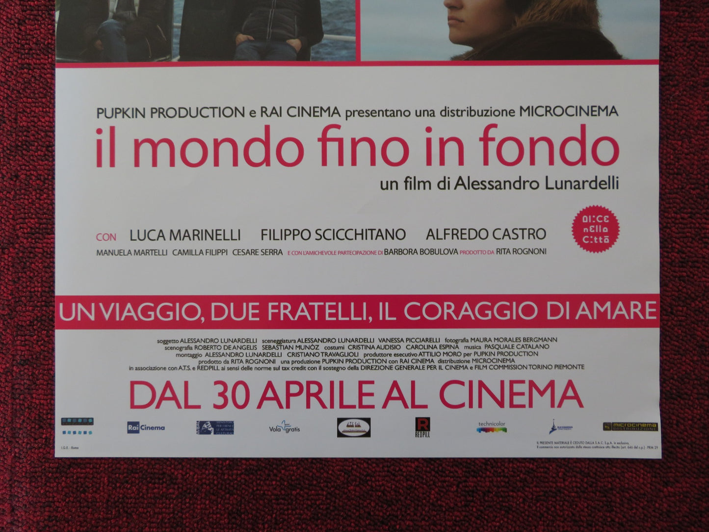 IL MONDO FINO IN FONDO ITALIAN LOCANDINA POSTER LUCA MARINELLI 2013