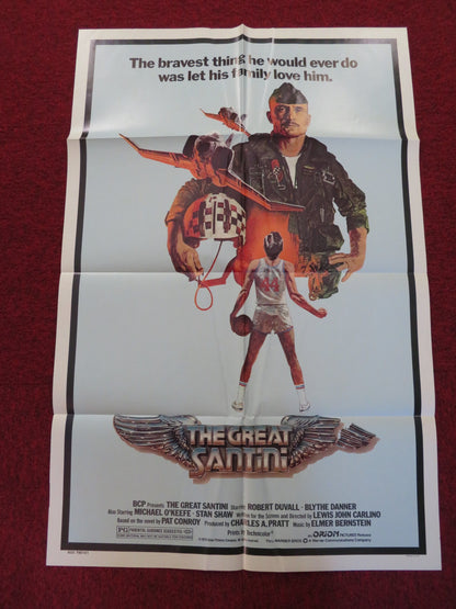 THE GREAT SANTINI FOLDED US ONE SHEET POSTER ROBERT DUVALL BLYTHE DANNER 1979