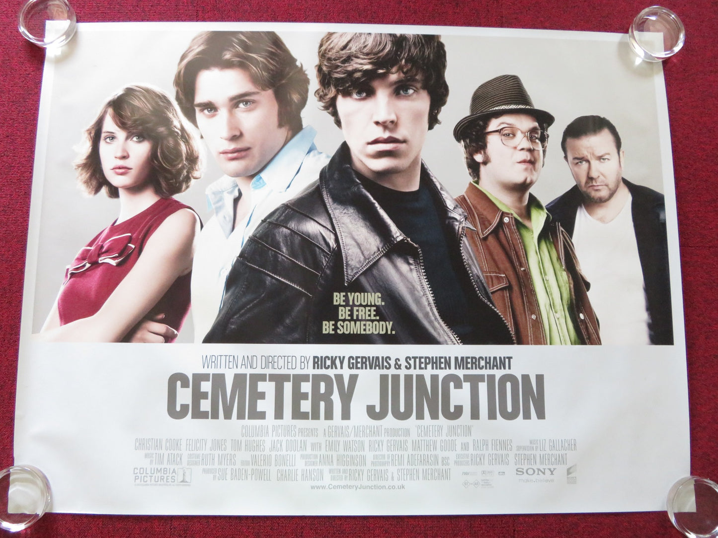 CEMETERY JUNCTION UK QUAD (30"x 40") ROLLED POSTER RICKY GERVAIS TOM HUGHES 2010