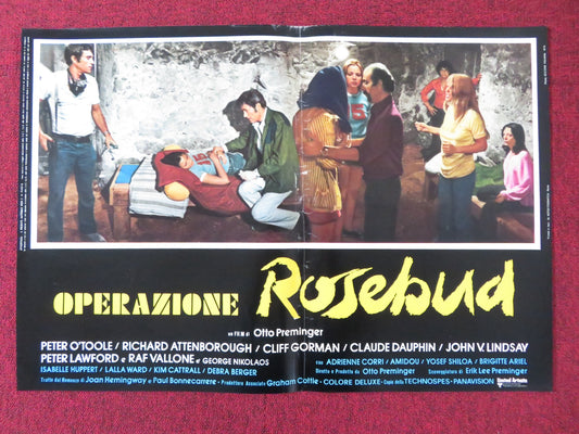 ROSEBUD - H ITALIAN FOTOBUSTA POSTER PETER O'TOOLE RICHARD ATTENBOROUGH 1975