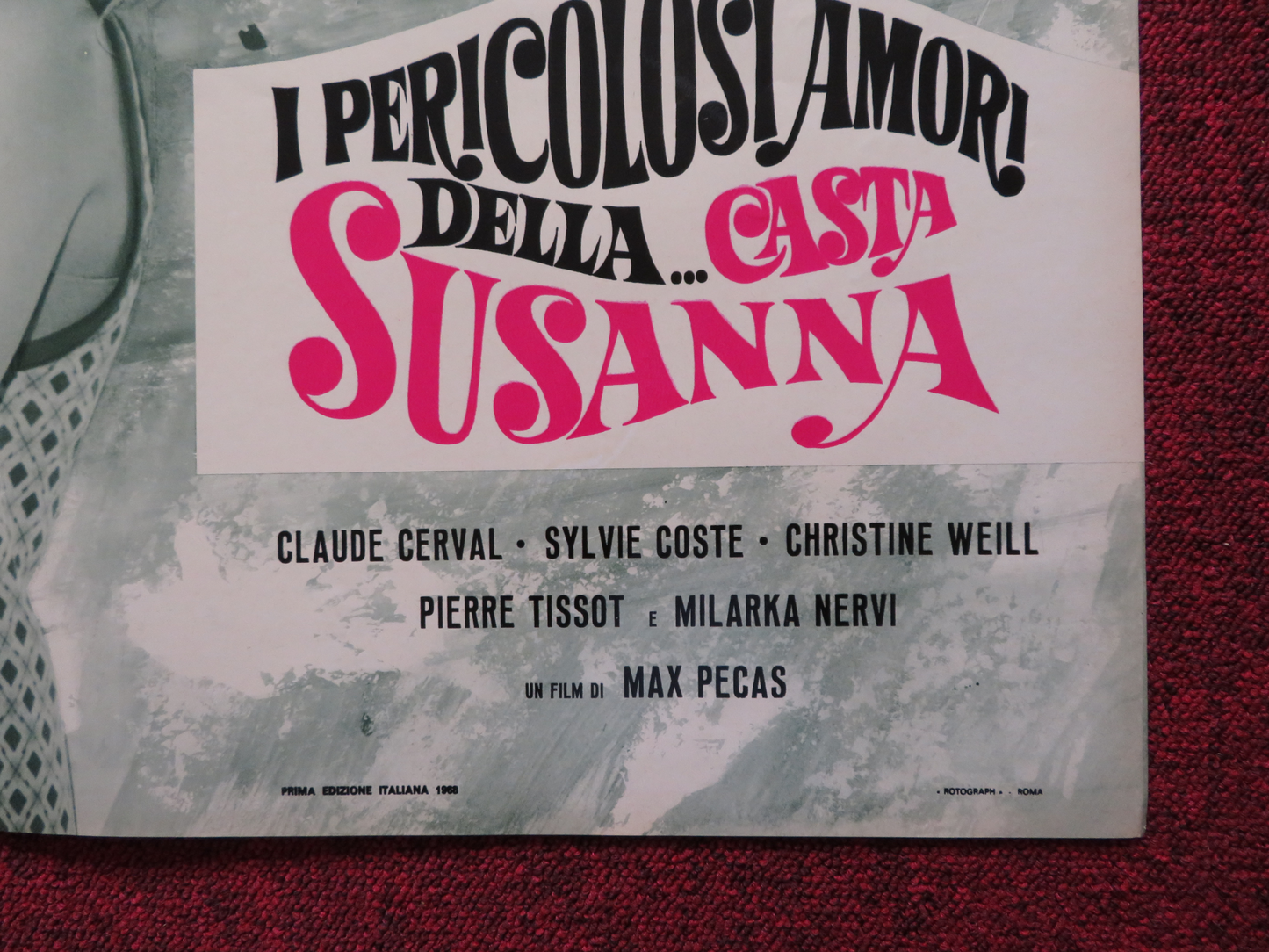 I PERICOLOSI AMORI DELLA...CASTA- G SUSANNA ITALIAN FOTOBUSTA POSTER C.CERVAL 67