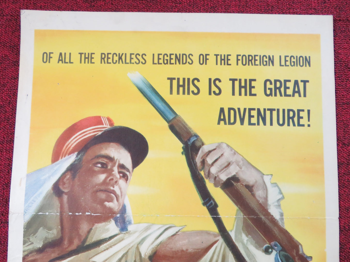 DESERT LEGION US INSERT (14"x 36") POSTER ALAN LADD RICHARD CONTE 1953