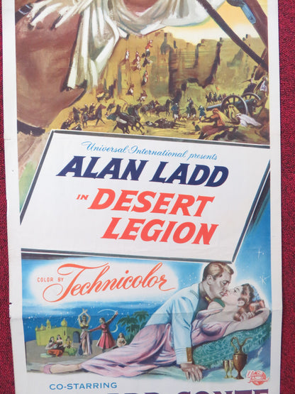 DESERT LEGION US INSERT (14"x 36") POSTER ALAN LADD RICHARD CONTE 1953