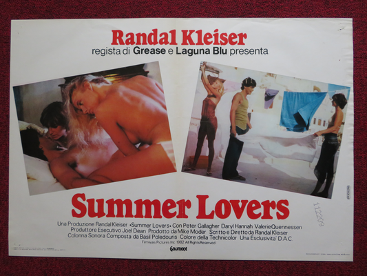 SUMMER LOVERS  SUSANNA ITALIAN FOTOBUSTA POSTER RANDAL KLEISER P.ALLAGHER 1982