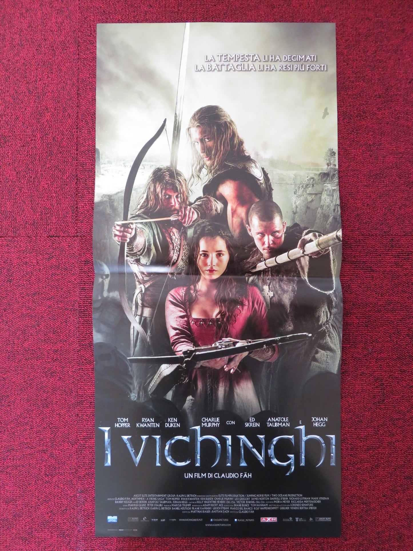 NORTHMEN A VIKING SAGA ITALIAN LOCANDINA POSTER TOM HOPPER RYAN KWANTEN 2014