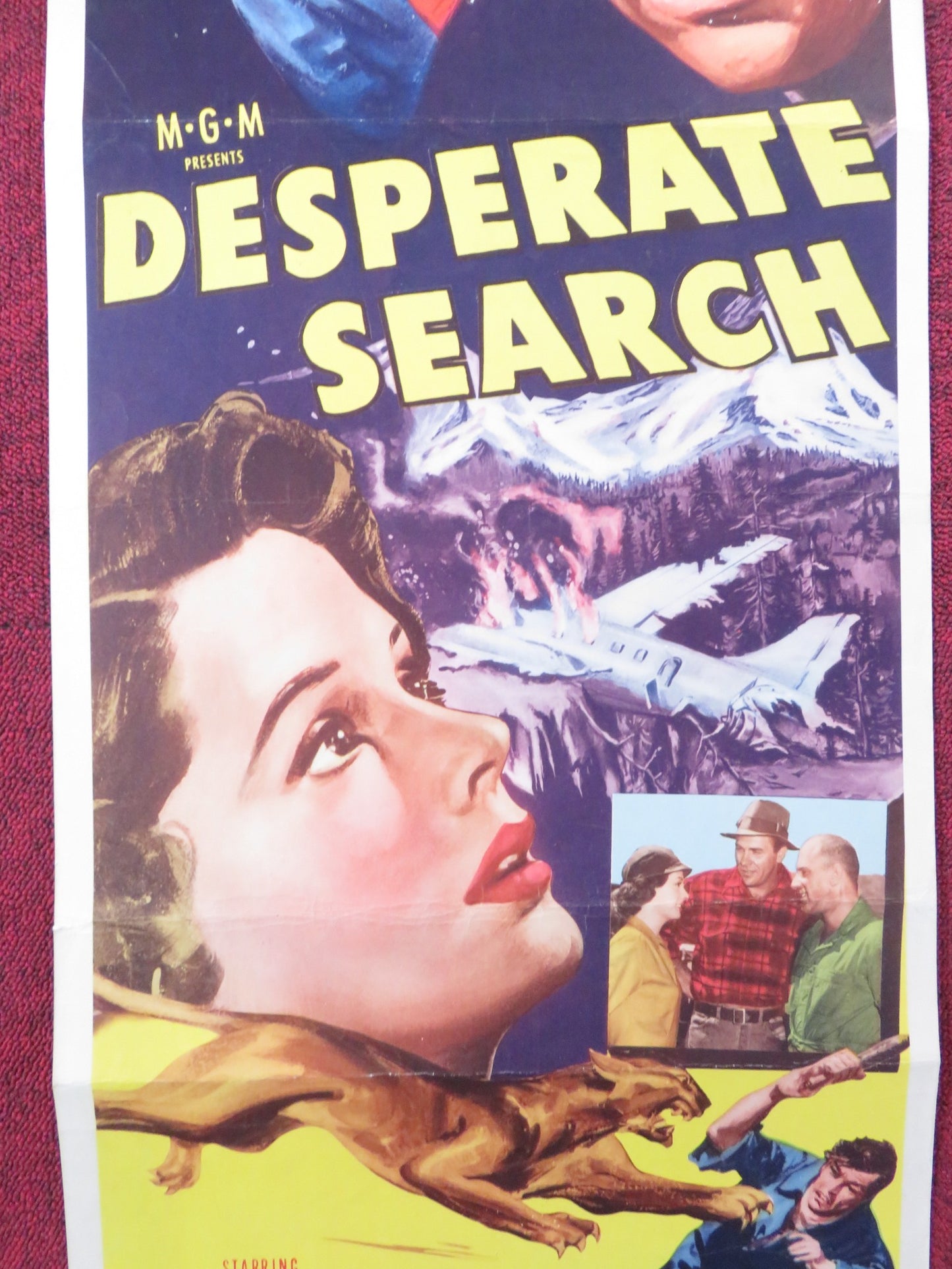 DESPERATE SEARCH US INSERT (14"x 36") POSTER HOWARD KEEL JANE GREER 1953