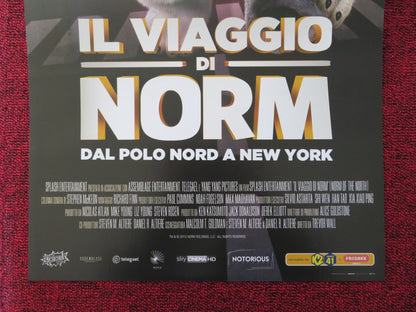 NORM OF THE NORTH ITALIAN LOCANDINA POSTER ROB SCHNEIDER HEATHER GRAHAM 2016