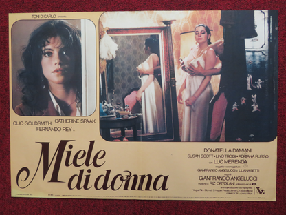 MIELE DI DONNA /  HONEY ITALIAN FOTOBUSTA POSTER C.GOLDSMITH CATHERINE SPAAK '81