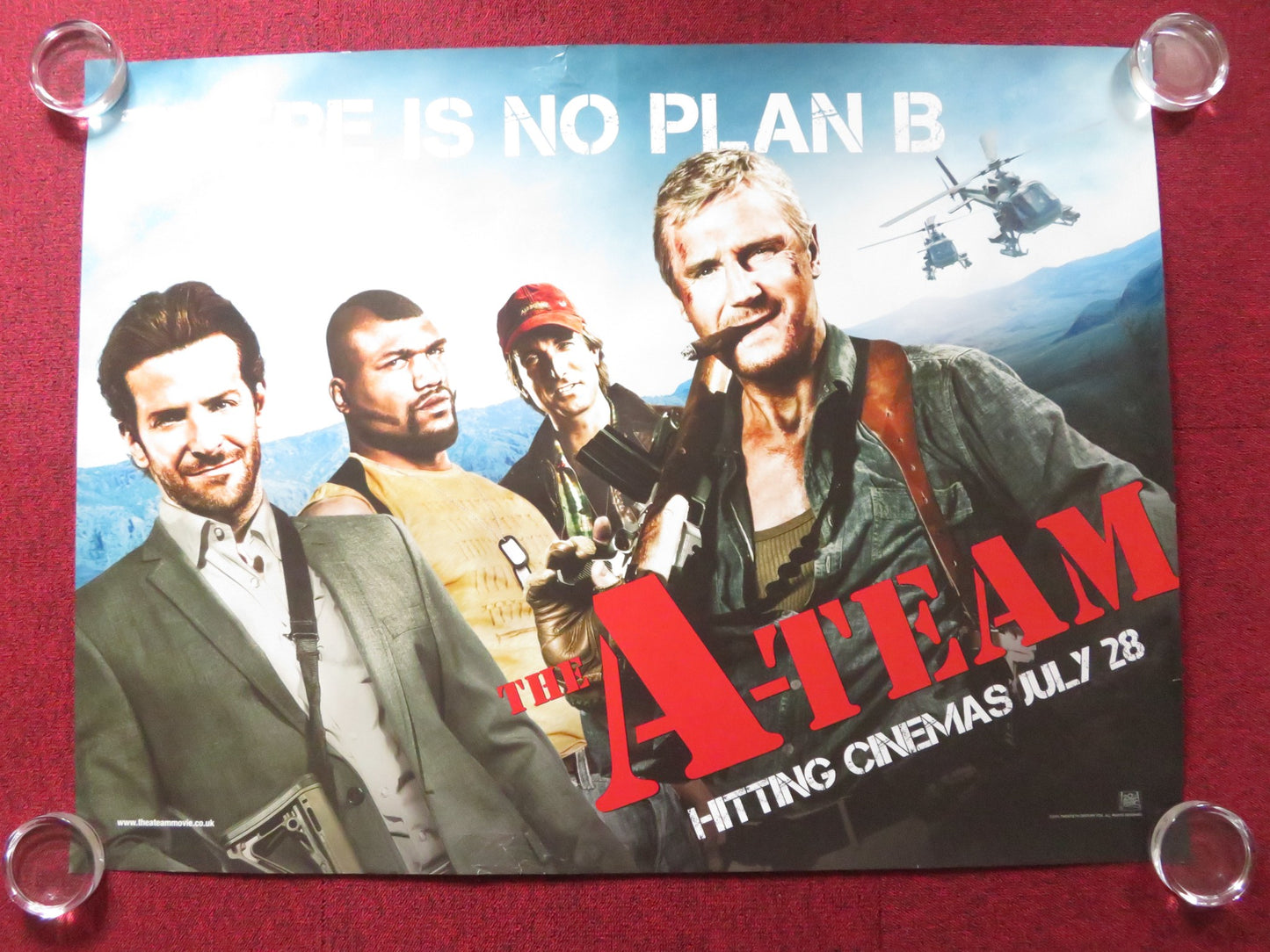 THE A-TEAM UK QUAD (30"x 40") ROLLED POSTER LIAM NEESON BRADLEY COOPER 2010