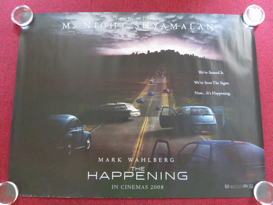 THE HAPPENING UK QUAD (30"x 40") ROLLED POSTER MARK WAHLBERG Z. DESCHANEL 2008