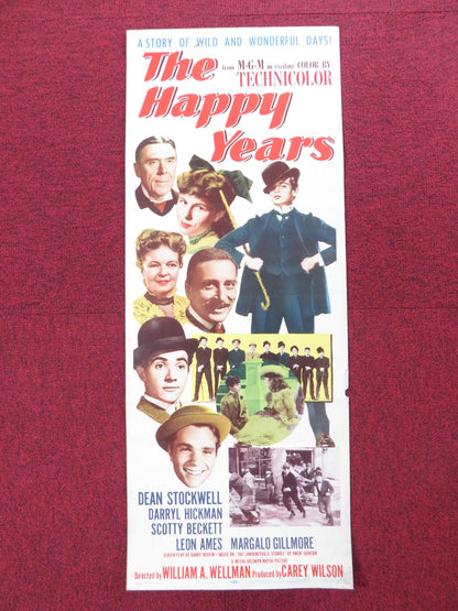 THE HAPPY YEARS US INSERT (14"x 36") POSTER DEAN STOCKWELL DARRYL HICKMAN 1950