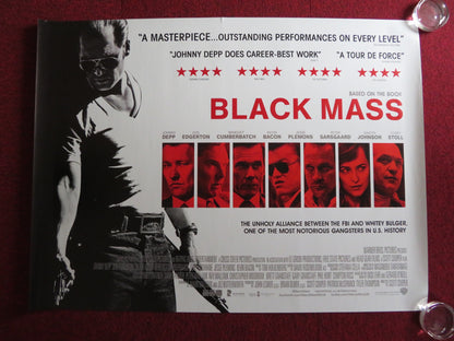 BLACK MASS UK QUAD (30"x 40") ROLLED POSTER JOHNNY DEPP JOEL EDGERTON 2015