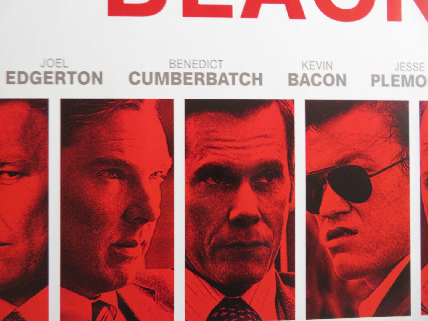 BLACK MASS UK QUAD (30"x 40") ROLLED POSTER JOHNNY DEPP JOEL EDGERTON 2015