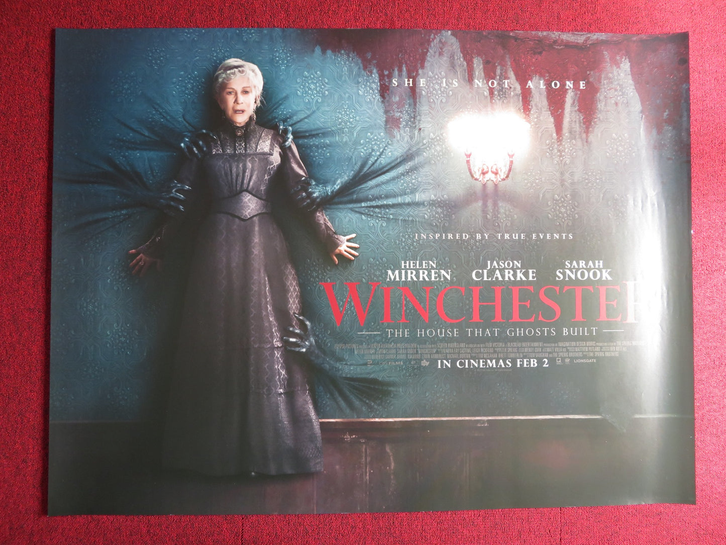 WINCHESTER UK QUAD (30"x 40") ROLLED POSTER HELEN MIRREN JASON CLARKE 2018