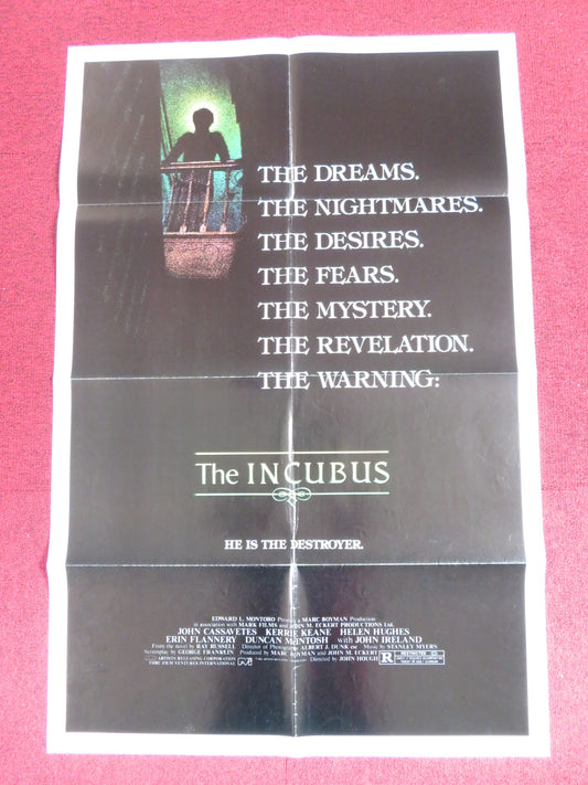 THE INCUBUS FOLDED US ONE SHEET POSTER JOHN CASSAVETES JOHN IRELAND 1982