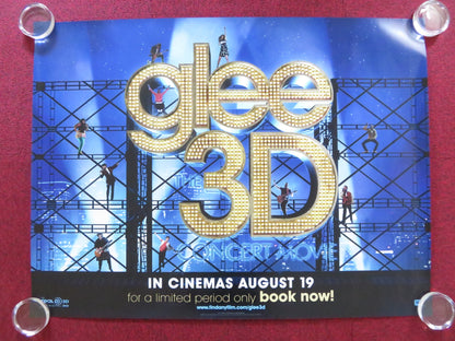 GLEE: THE 3D CONCERT MOVIE UK QUAD (30"x 40") ROLLED POSTER DIANNA AGRON 2011