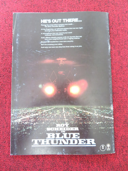 BLUE THUNDER JAPANESE BROCHURE / PRESS BOOK ROY SCHEIDER  WARREN OATS 1983