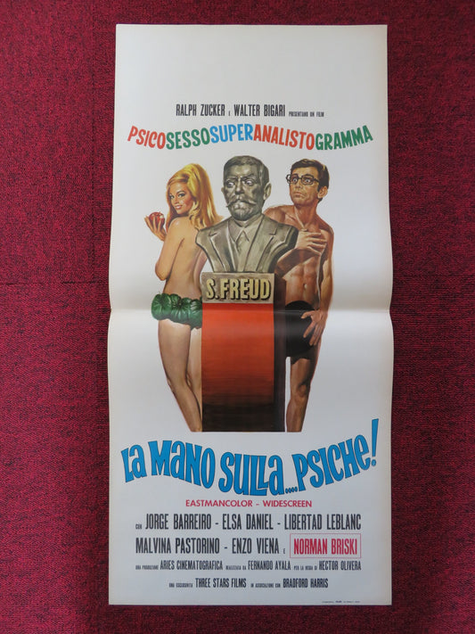 LA MANO SULLA...PSICHE! ITALIAN LOCANDINA POSTER JORGE BARREIRO ELSA DANIEL 1968