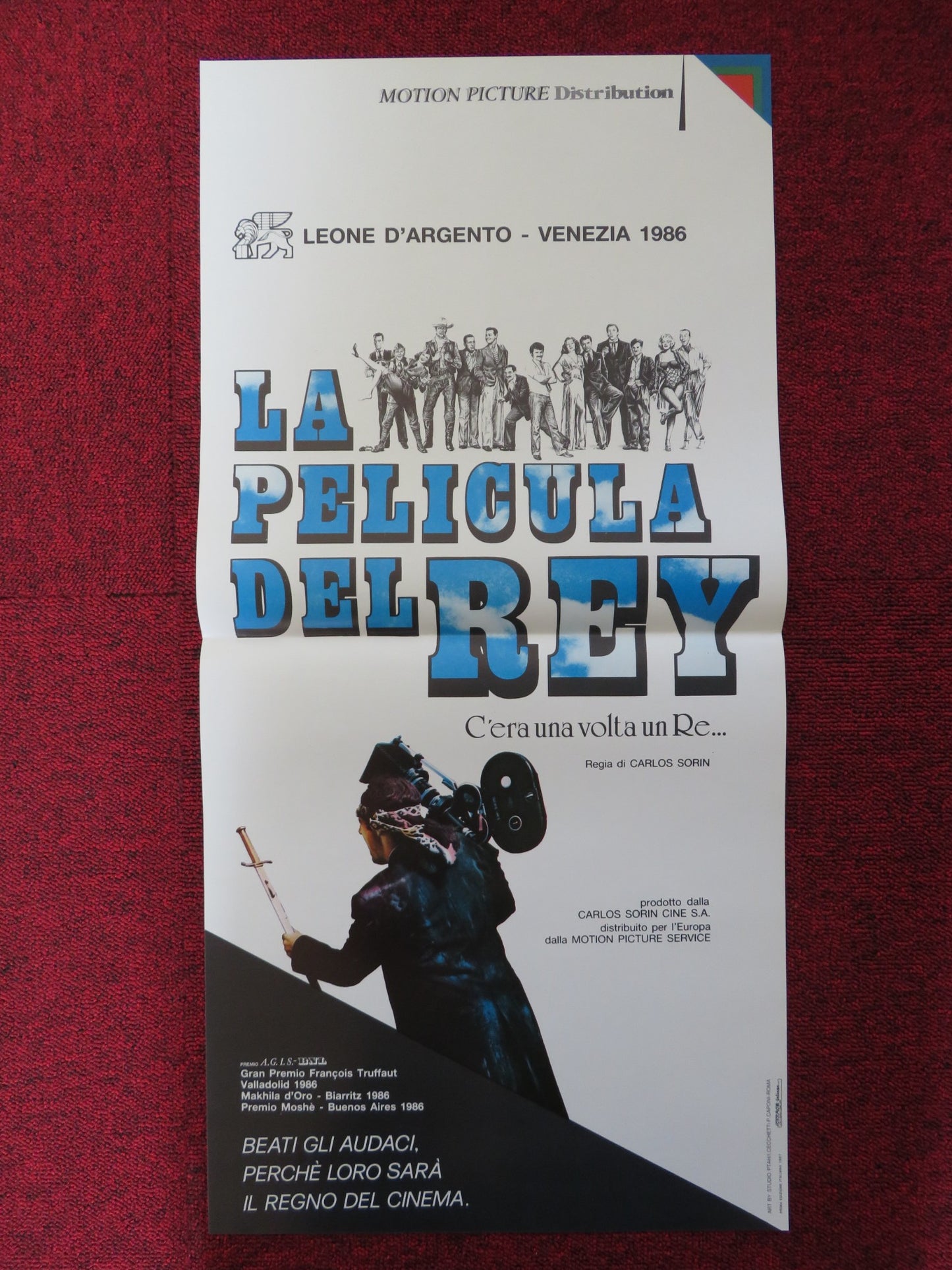 LA PELICULA DEL REY ITALIAN LOCANDINA POSTER CARLOS SORIN 1986