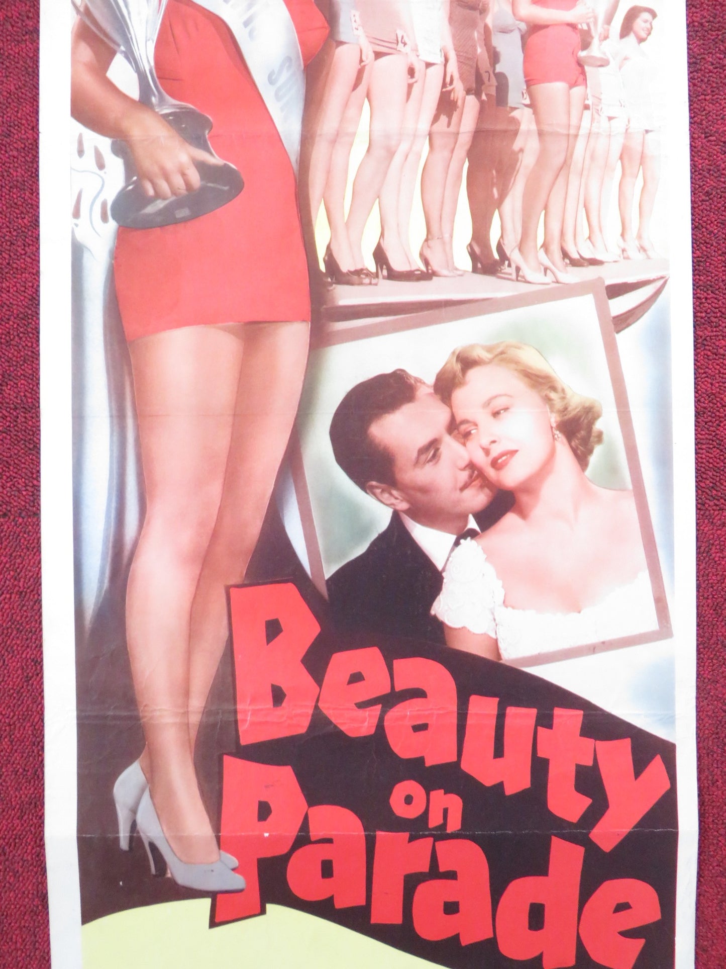 BEAUTY ON PARADE US INSERT (14"x 36") POSTER ROBERT HUTTON RUTH WARRICK 1950