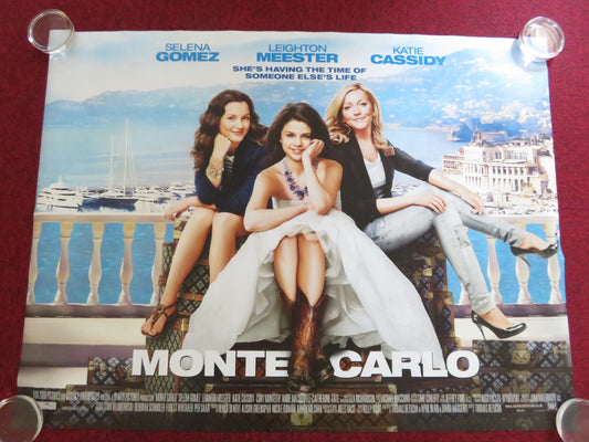 MONTE CARLO UK QUAD (30"x 40") ROLLED POSTER SELENA GOMEZ KATIE CASSIDY 2011