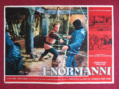 I NORMANNI ITALIAN FOTOBUSTA POSTER NICK CRAVAT BURT LANCASTER 1962