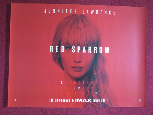 RED SPARROW UK QUAD (30"x 40") ROLLED POSTER JENNIFER LAWRENCE J. EDGERTON 2018