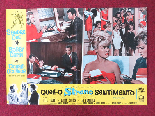 THAT FUNNY FEELING - J ITALIAN FOTOBUSTA POSTER SANDRA DEE BOBBY DARIN 1965