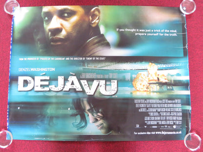 DEJA VU UK QUAD ROLLED POSTER DENZEL WASHINGTON PAULA PATTON 2006