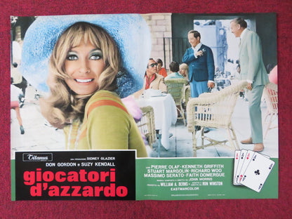 THE GAMBLERS - C ITALIAN FOTOBUSTA POSTER DON GORDON SUZY KENDALL 1970