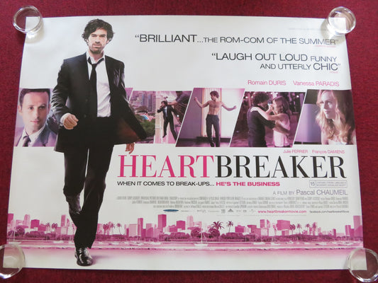 HEARTBREAKER UK QUAD (30"x 40") ROLLED POSTER ROMAIN DURIS VANESSA PARADIS 2010