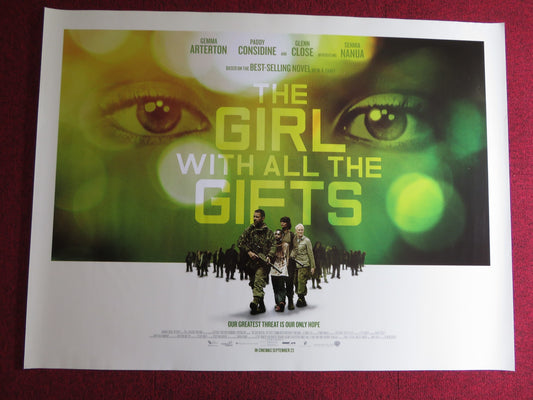 THE GIRL WITH ALL THE GIFTS UK QUAD (30"x 40") ROLLED POSTER GEMMA ARTERTON 2016