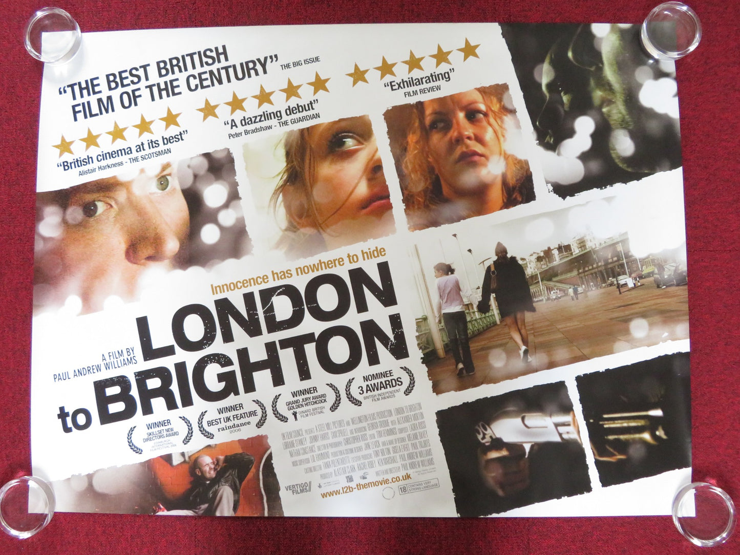 LONDON TO BRIGHTON UK QUAD ROLLED POSTER LORRAINE STANLEY GEORGIA GROOME 2006