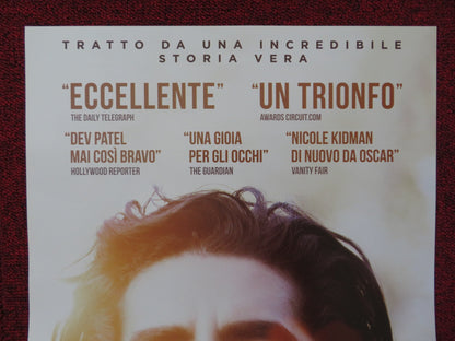 LION ITALIAN LOCANDINA POSTER DEV PATEL ROONEY MARA 2016