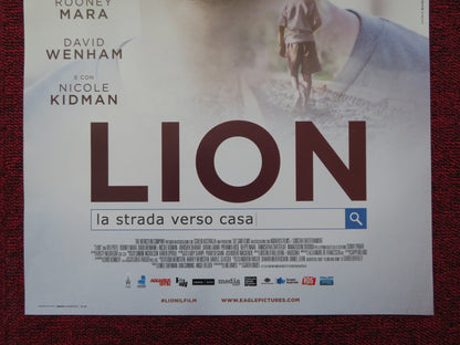 LION ITALIAN LOCANDINA POSTER DEV PATEL ROONEY MARA 2016