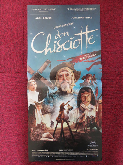 THE MAN WHO KILLED DON QUIXOTE ITALIAN LOCANDINA POSTER TERRY GILLIAM 2018