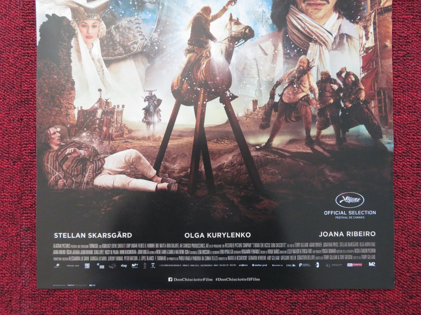 THE MAN WHO KILLED DON QUIXOTE ITALIAN LOCANDINA POSTER TERRY GILLIAM 2018