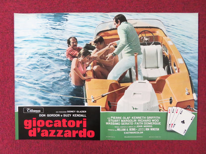 THE GAMBLERS - G ITALIAN FOTOBUSTA POSTER DON GORDON SUZY KENDALL 1970