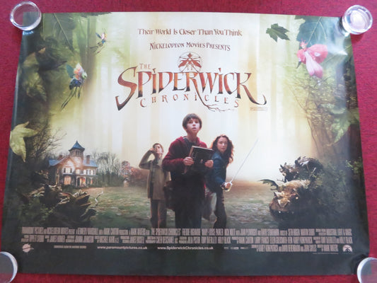 THE SPIDERWICK CHRONICLES UK QUAD (30"x 40") ROLLED POSTER FREDDIE HIGHMORE 2008