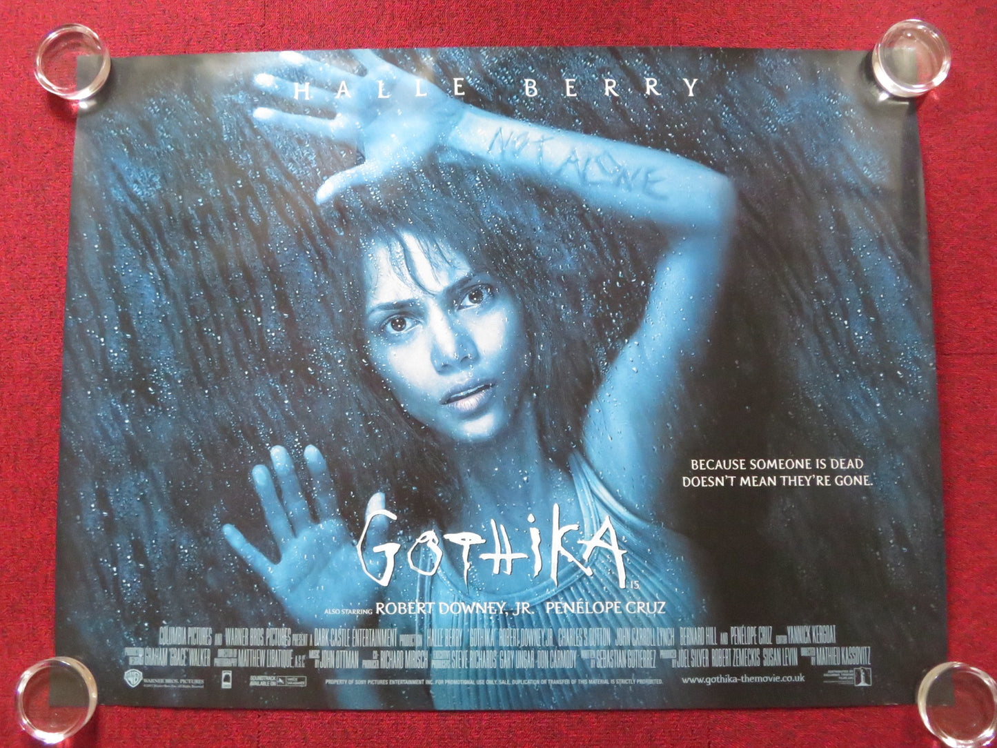 GOTHIKA- B UK QUAD (30"x 40") ROLLED POSTER HALLE BERRY ROBERT DOWNEY JR. 2003